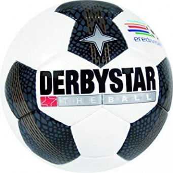 Derbystar Eredivisie Mini Fußball Mini weiß-schwarz-gold | 47cm