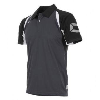 Stanno Riva Polo Poloshirt anthrazit-schwarz-weiß | XL