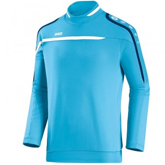 JAKO Sweat Performance Pullover Sweatshirt aqua-weiß-marine | S