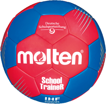 Molten H2F-ST SchoolTraineR Handball Trainingsball rot-blau | 2