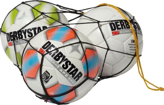 Derbystar Ballnetz Polyester für 1 Ball schwarz | Für 1 Ball