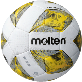 Molten F5A3135-Y Fußball Jugendball weiß-gelb-silber | 5 (350g)