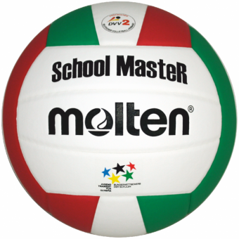 Molten V5SMC Volleyball SchoolMasteR weiß-grün-rot | 5
