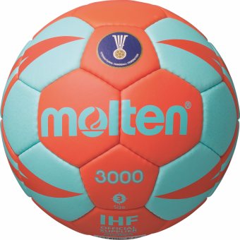 Molten H3X3000-OC Handball Trainingsball orange-cyan | 3