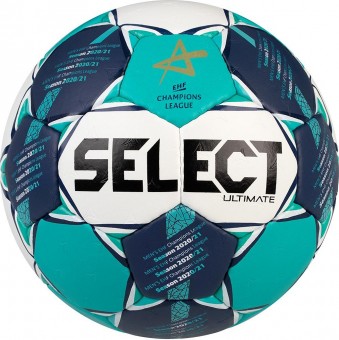 Select Ultimate CL Men Handball Wettspielball weiß-blau-grün | 2