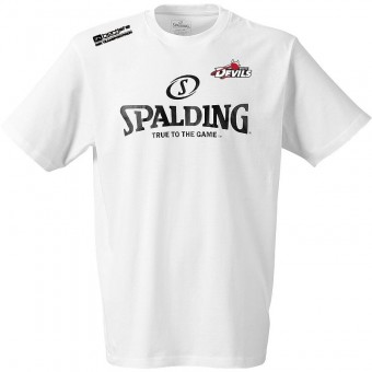 White Devils Spalding Logo T-Shirt weiß | M