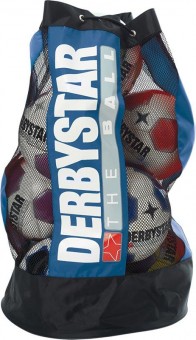 Derbystar Ballsack 10 Bälle mit Ballpumpenfach blau | Für 10 Bälle