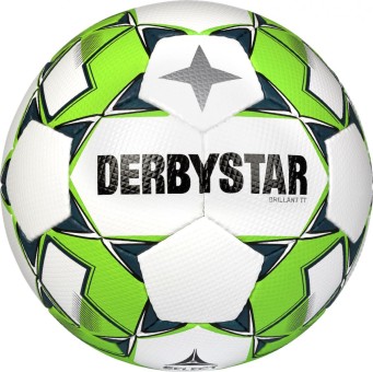 Derbystar Brillant TT v22 Fußball Trainingsball weiß-grün-grau | 5