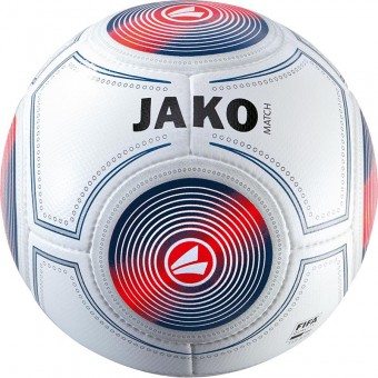 JAKO Spielball Match Fußball Wettspielball weiß-marine-flame | 5