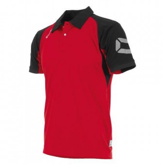 Stanno Riva Polo Poloshirt rot-schwarz | 3XL