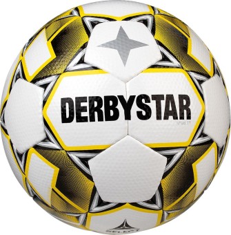 Derbystar Apus TT Fußball Trainingsball weiß-gelb-schwarz | 5