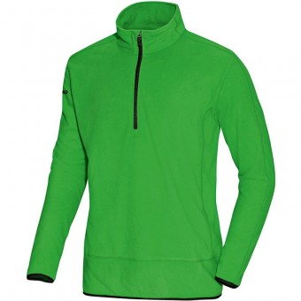 JAKO Fleece Ziptop Team soft green-schwarz | XL