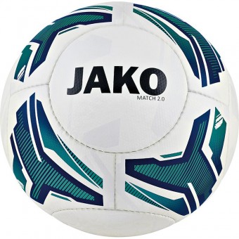 JAKO Lightball Match 2.0 Fußball Jugendball weiß-türkis-marine | 5 (350g)