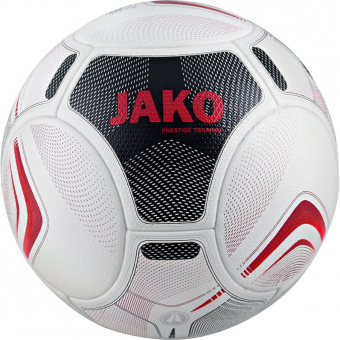 JAKO Trainingsball Prestige 14 Panel Fußball Trainingsball weiß-schwarz-rot | 5