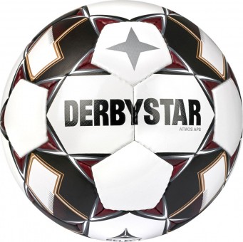 Derbystar Atmos APS v22 Fußball Wettspielball weiß-schwarz-rot | 5
