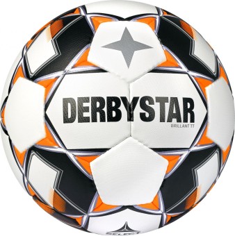 Derbystar Brillant TT AG v22 Fußball Trainingsball weiß-schwarz-orange | 5
