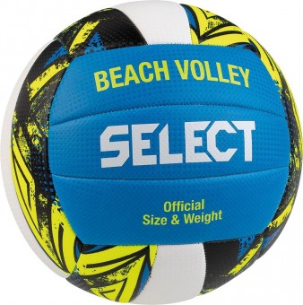 Select Beach Volley Beachvolleyball blau-gelb-weiß | 4