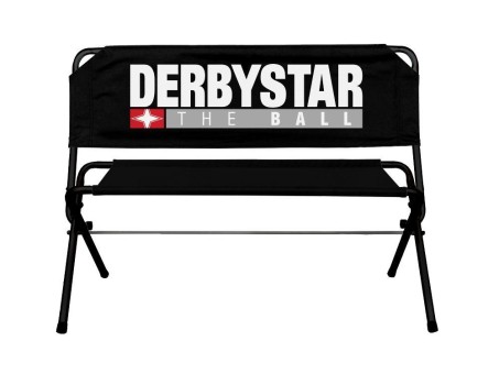 Derbystar Mobile Sitzbank Trainerbank Ersatzspielerbank schwarz | 112 x 53 x 86 cm