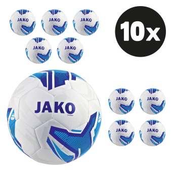 JAKO Lightball Hybrid Champ Fußball 290g Jugendball Hartiste 10er Ballpaket weiß-JAKO blau-royal | 5