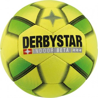 Derbystar Indoor Beta Fußball Hallenball gelb-grün-schwarz | 4