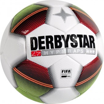 Derbystar Hyper APS Fußball Spielball weiß-rot-schwarz-gelb | 5