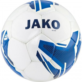 JAKO Lightball Glaze Fußball Jugendball weiß-royal | 4 (350g)