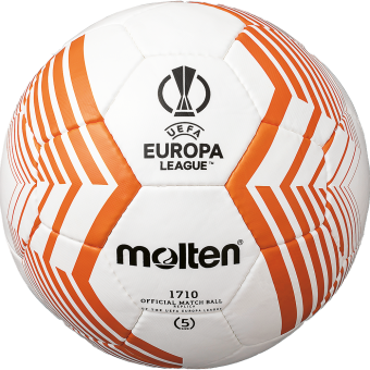 Molten F5U1710-23 Trainingsball Replika UEFA Europa League Saison 2022/23 weiß-orange-silber | 5