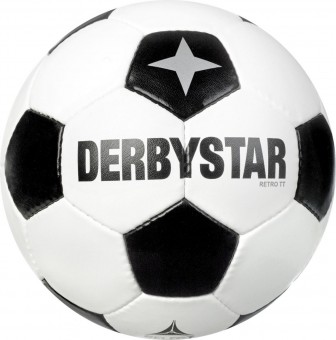 Derbystar Retro TT v21 Fußball Trainingsball weiß-schwarz | 5