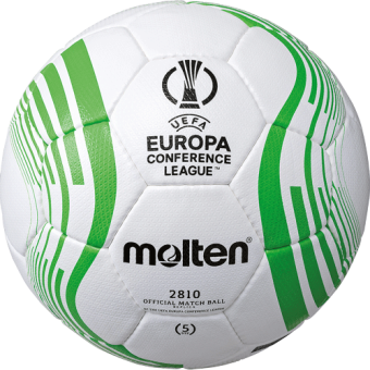 Molten F5C2810 Trainingsball Replika UEFA Conference League Saison 2022/23 weiß-grün-schwarz | 5
