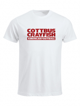 Cottbus Crayfish Fanshirt Herren T-Shirt weiß | XS