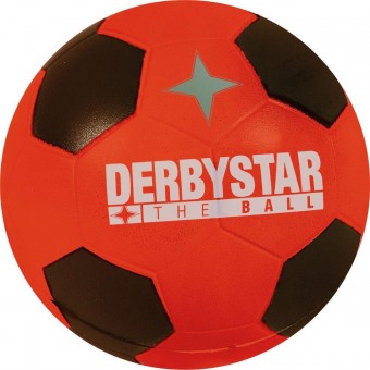 Derbystar Minisoftball Fußball Mini rot-schwarz | 23 cm