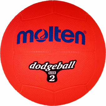 Molten D2-R Dodgeball Völkerball Gummi rot | Ø 200 mm, 310g