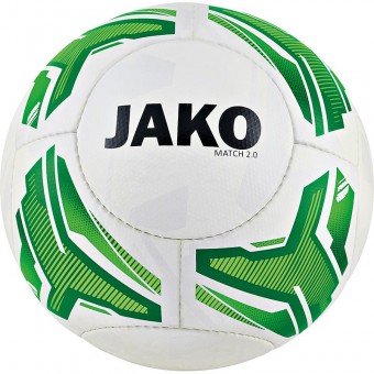 JAKO Lightball Match 2.0 Fußball Jugendball weiß-neongrün-grün | 4 (290g)