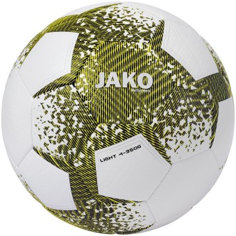 JAKO Lightball Performance Fußball Jugendball weiß-schwarz-soft yellow | 4 (350g)