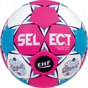 Select Ultimate Replica EC Women Handball Wettspielball pink-weiß-blau | 2