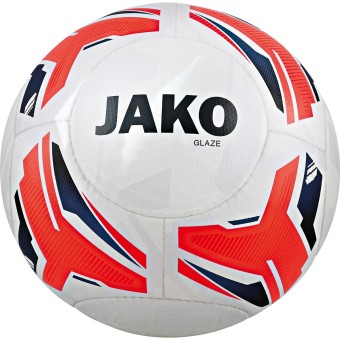 JAKO Trainingsball Glaze Fußball Trainingsball weiß-flame-navy | 4
