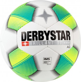Derbystar Brillant TT AG Fußball Trainingsball gelb-schwarz-silber | 5