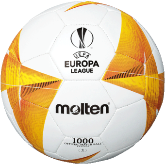 Molten F1U1000-G0 Mini Fußball UEFA Europa Replika Miniball 2020/2021 weiß-orange | 1