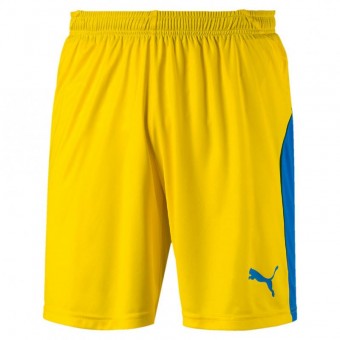 PUMA LIGA Shorts Trikotshorts Cyber Yellow-Elec.Blue | S