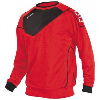 Stanno Montreal Top Rundhals Sweatshirt rot-schwarz | 152