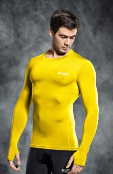 Select Kompressions-Shirt Lang gelb | L
