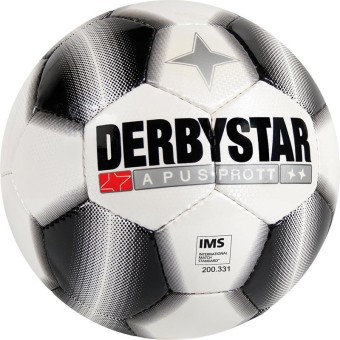 Derbystar Apus Pro TT Trainingsball weiß-schwarz | 5